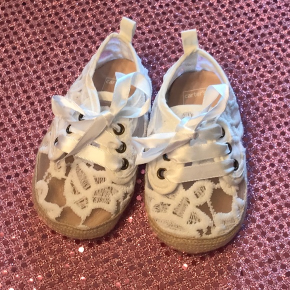 Carter's Other - Carters White Baby Girl Shoes